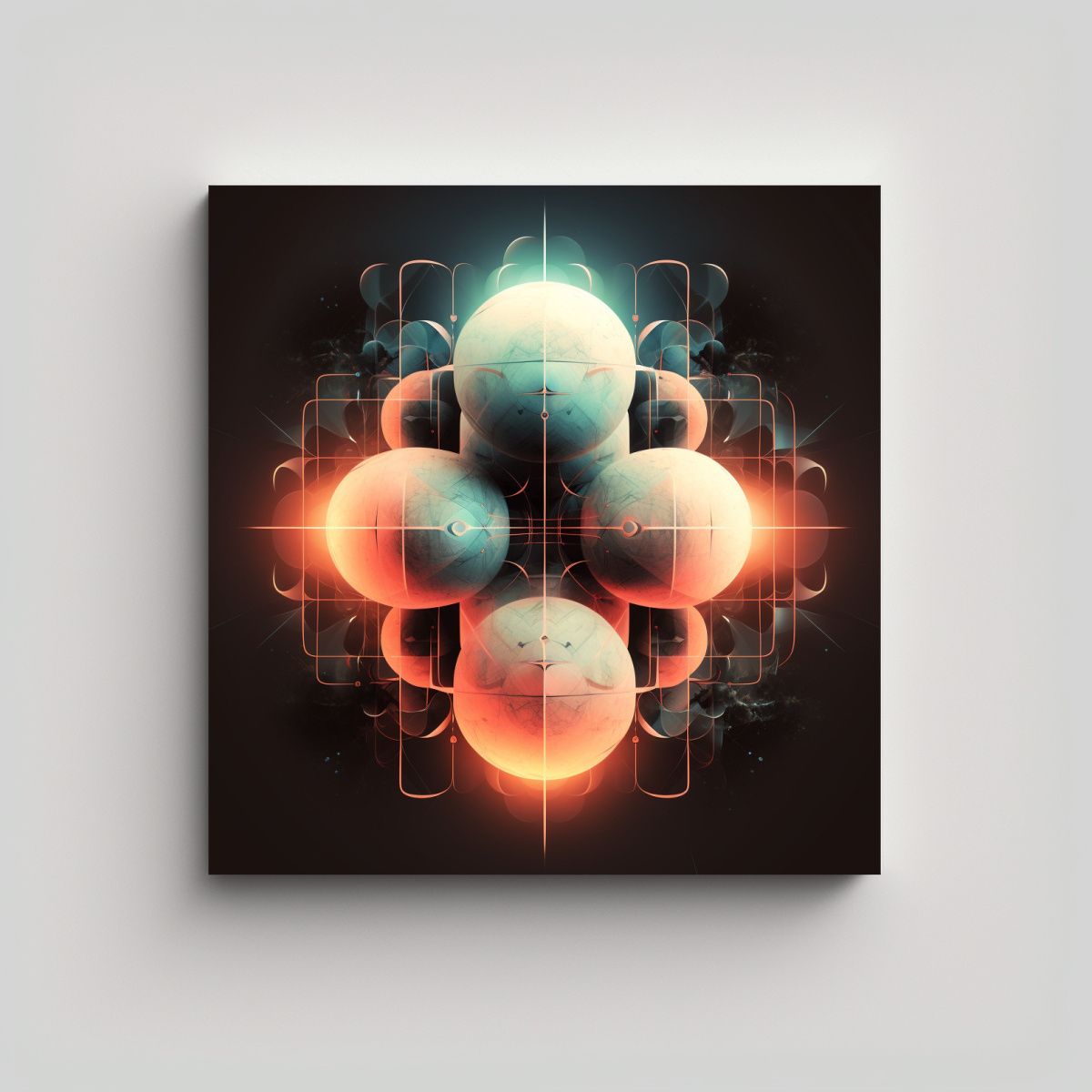 GENERICO - Cuadros Decorativos Modernos Para Espacios 70x70 Cm