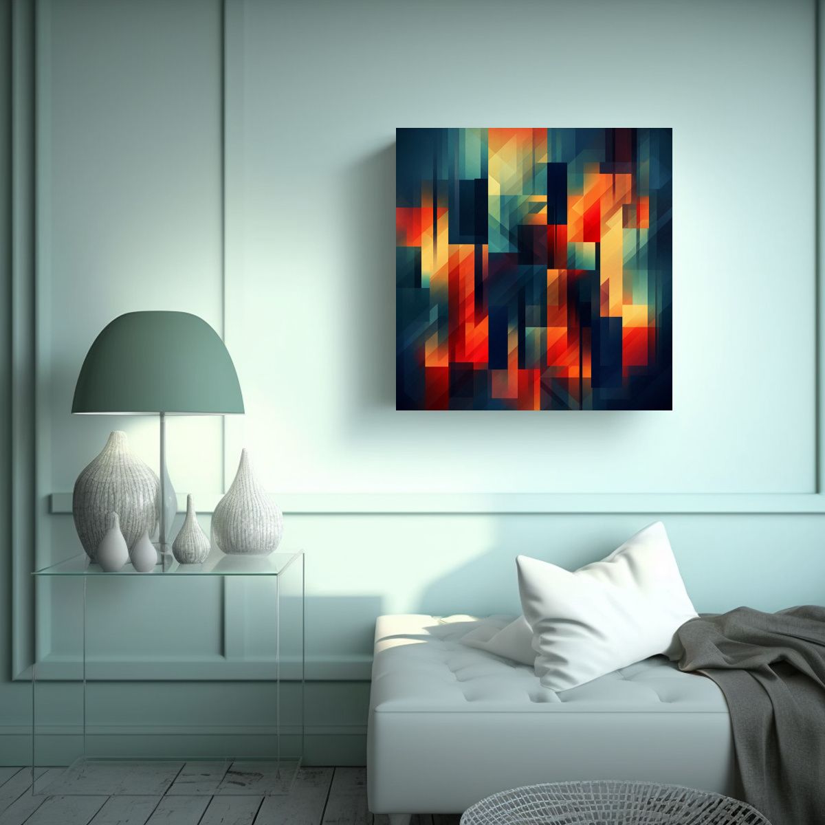 GENERICO - Pinturas Decorativas Abstractas Geométricas 80x80 Cm