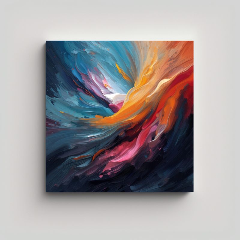 GENERICO - Pintura Decorativa Para Cocina Con Flujo De 70x70 Cm