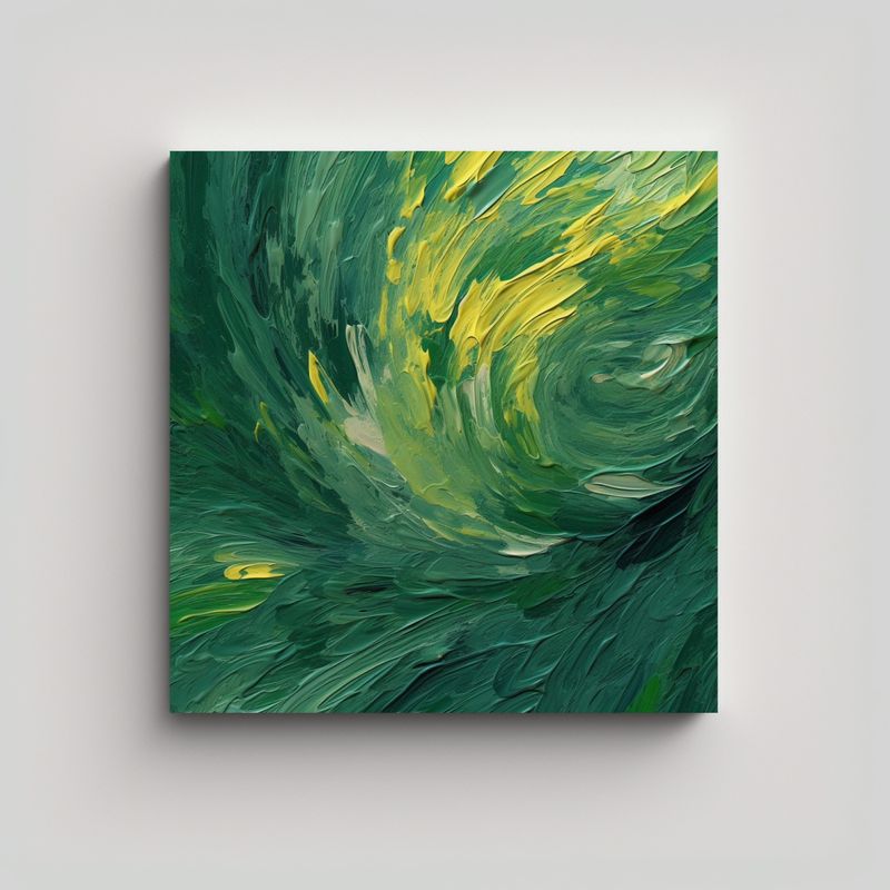 GENERICO - Lienzo Vanguardia Belleza Natural Pintura Estilo 50x50 Cm
