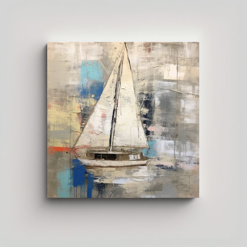 GENERICO - Cuadro Decorativo Inspirado En Basquiat Con 70x70 Cm