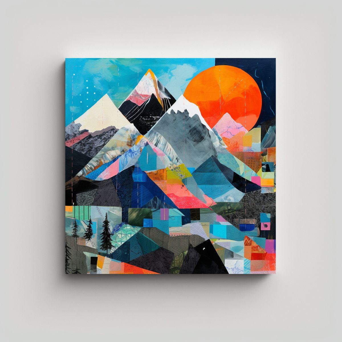 GENERICO - Cuadro Decorativo Arte De Pared Clásico Con 80x80 Cm