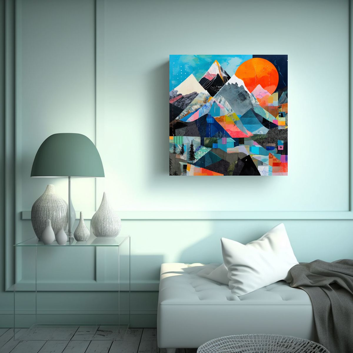 GENERICO - Cuadro Decorativo Arte De Pared Clásico Con 80x80 Cm