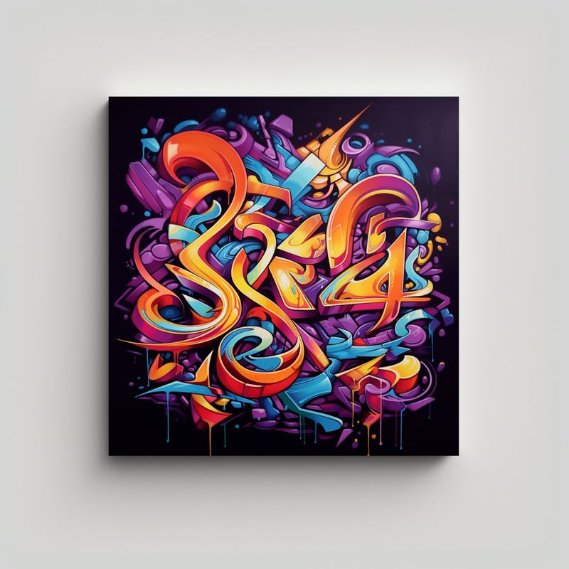 GENERICO - Pintura Moderna De Lienzo De Tela Dylan Estilo 60x60 Cm