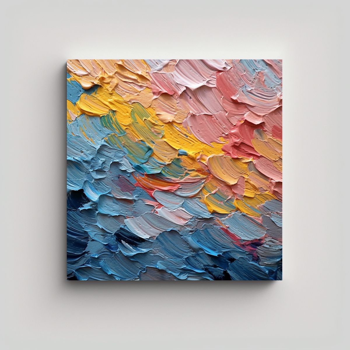 GENERICO - Pinturas Decorativas De Arte Abstracto Urbano Con 80x80 Cm