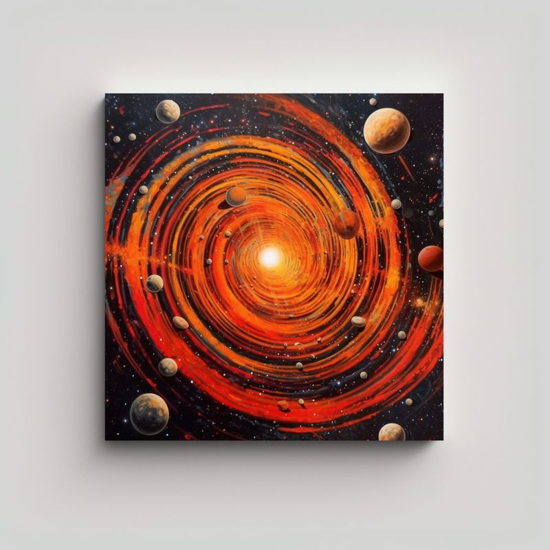 GENERICO - Pinturas Decorativas De Lienzo De Tela Natural 70x70 Cm