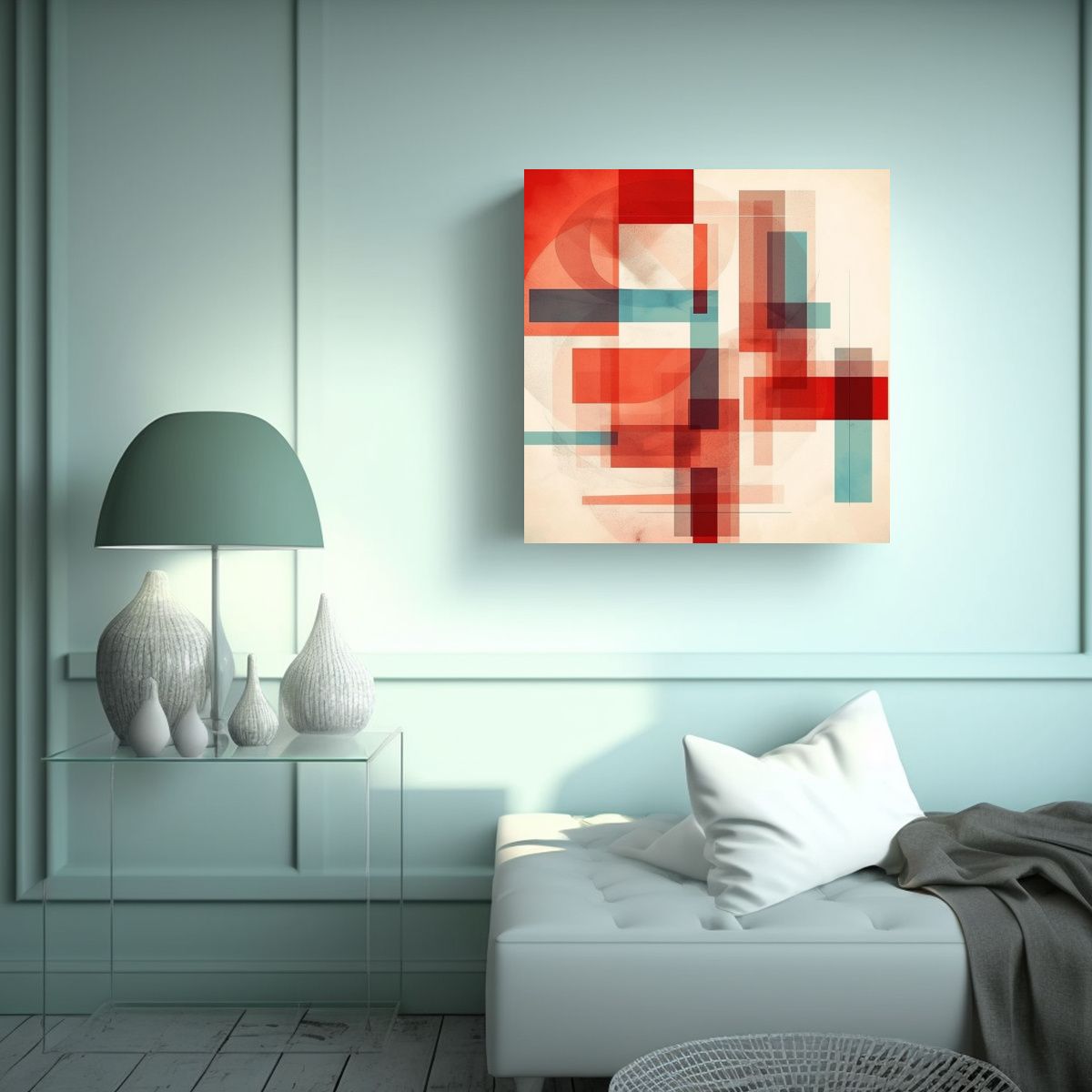 GENERICO - Crear Un Patrón Abstracto Minimalista Con Foco 80x80 Cm