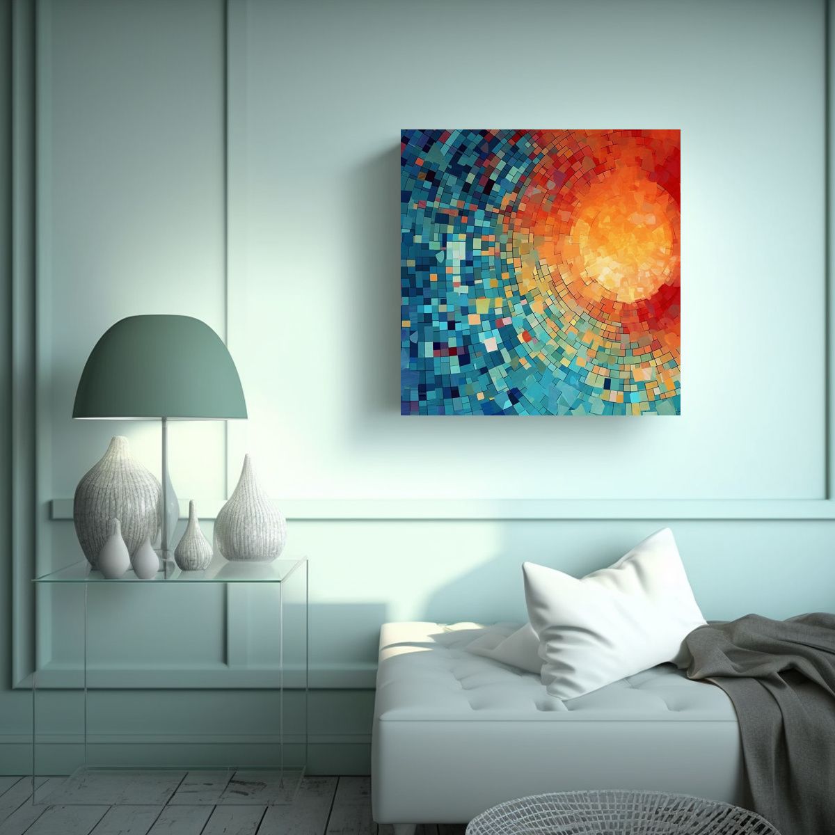 GENERICO - Crear Un Mosaico Digital Utilizando Formas 70x70 Cm