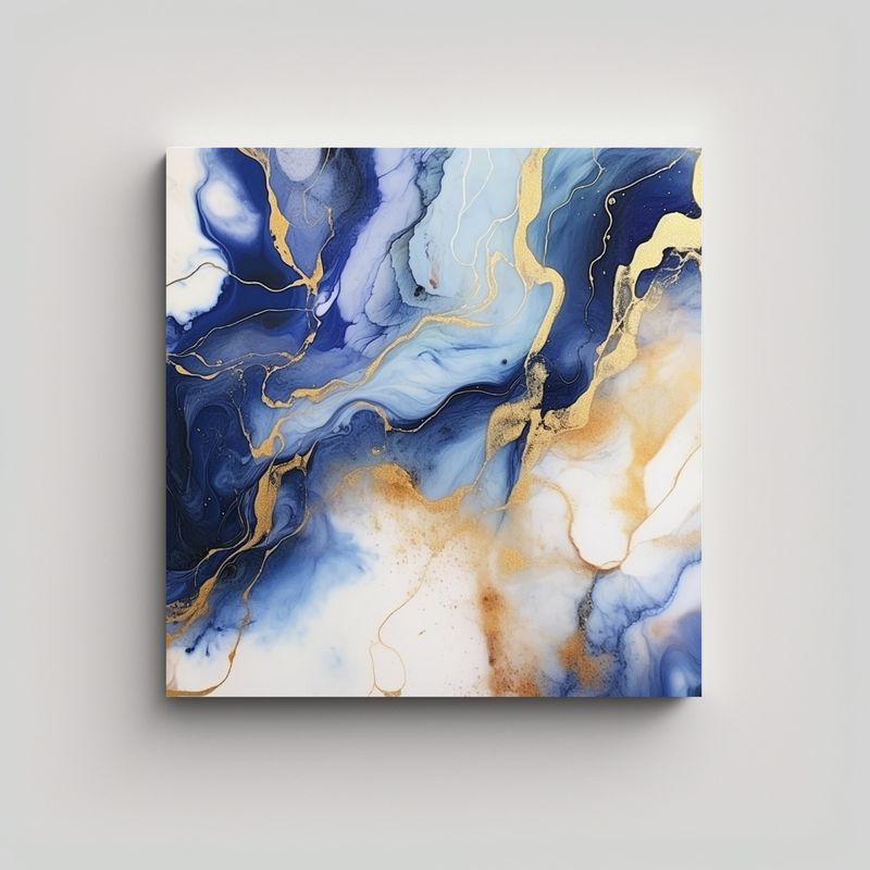 GENERICO - Cuadro Decorativo Moderno Con Textura De Mármol 80x80 Cm