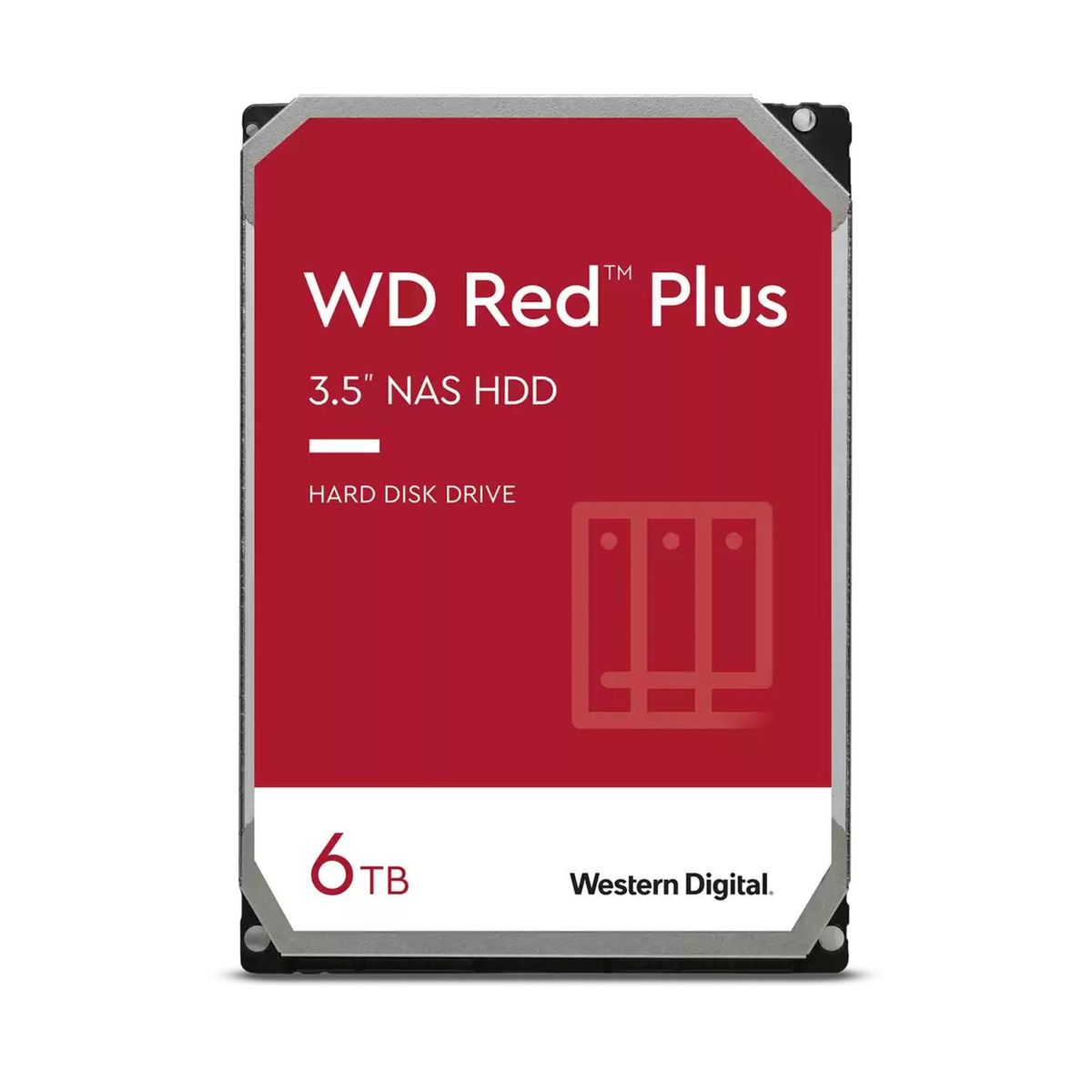 WESTERN DIGITAL - Disco duro interno 3.5" 6 TB Western Digital Red Plus