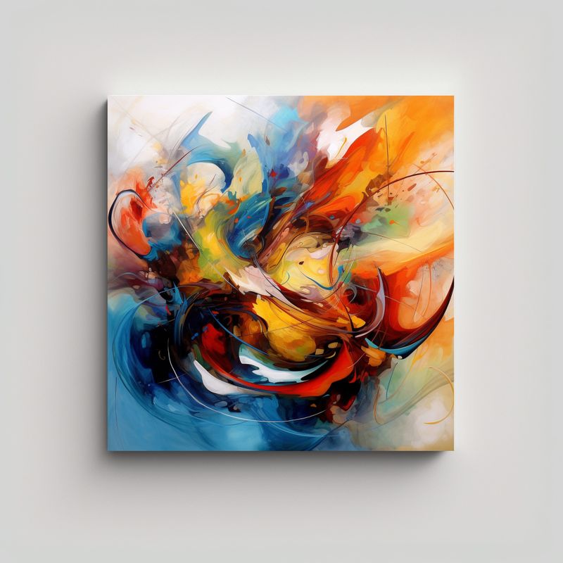 GENERICO - Pinturas Abstractas De Decoración En 70x70 Cm