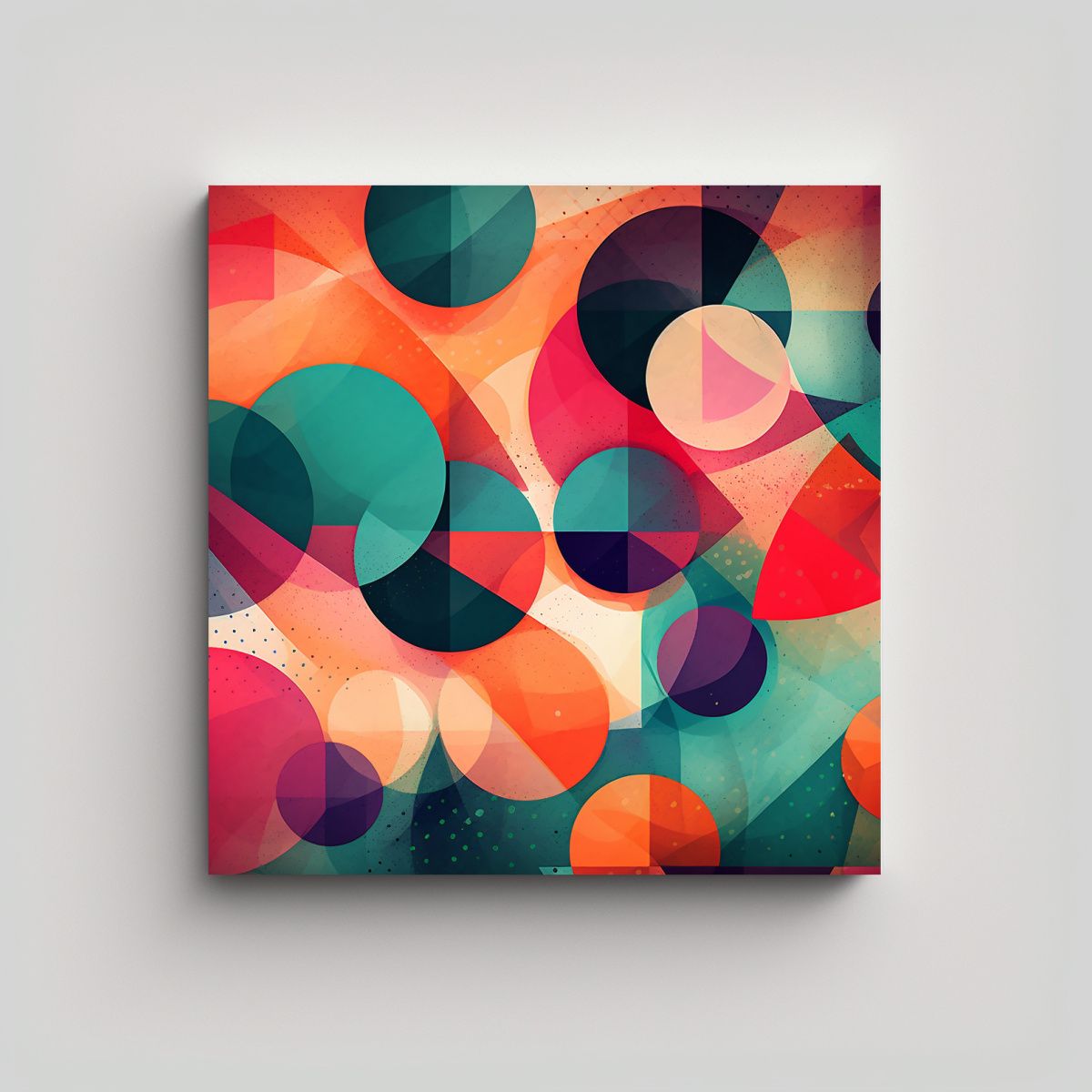 GENERICO - Fondo Abstracto Geométrico Con Círculos Y 60x60 Cm