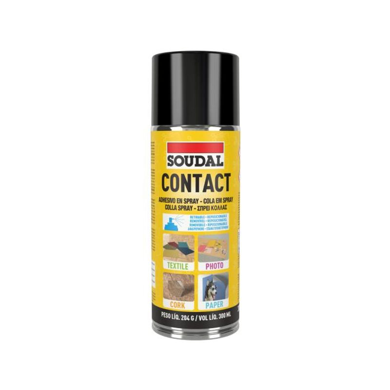 SOUDAL - Adhesivo de Contacto en Spray 300 ml - Soudal