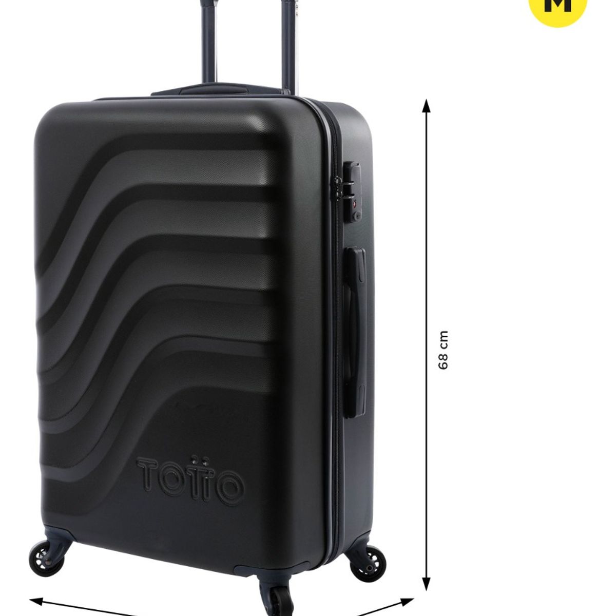 TOTTO - Totto Maleta De Viaje Carry On Ajustable Ruedas 360 M Baz002