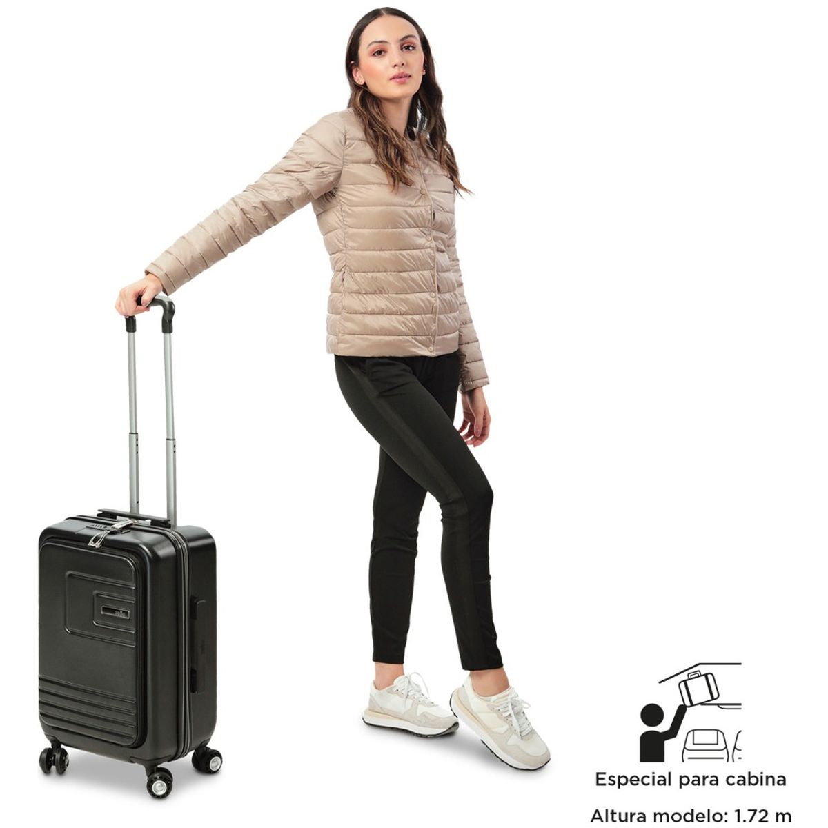 TOTTO - Totto Maleta Cabina Rigida USB Carry On 8 Ruedas 360 TAZ001