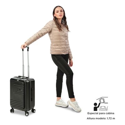 Imagen 2 del producto Maleta Cabina Rigida USB Carry On 8 Ruedas 360 TAZ001