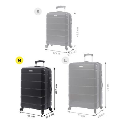 Imagen 2 del producto Maleta Mediana Rigida Carry On 4 Ruedas 360 RAY002