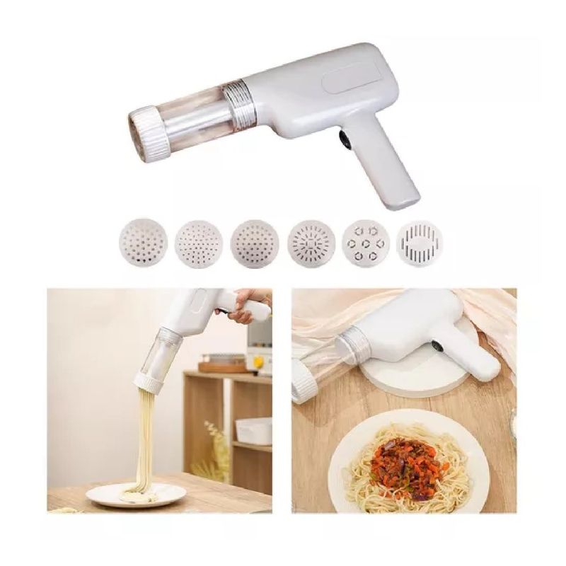 ANGELES DEL HOGAR - Maquina para Hacer Pasta Fideos en Casa Color Blanco