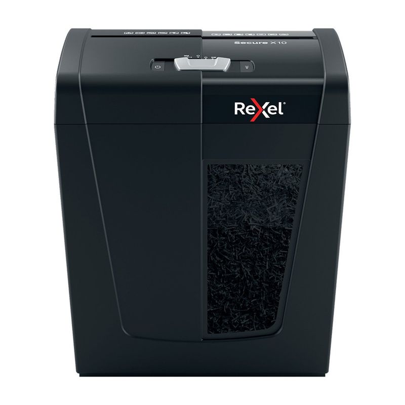 REXEL - Trituradora Rexel Secure X10 Challa 4x40mm P4 10 Hojas 18L