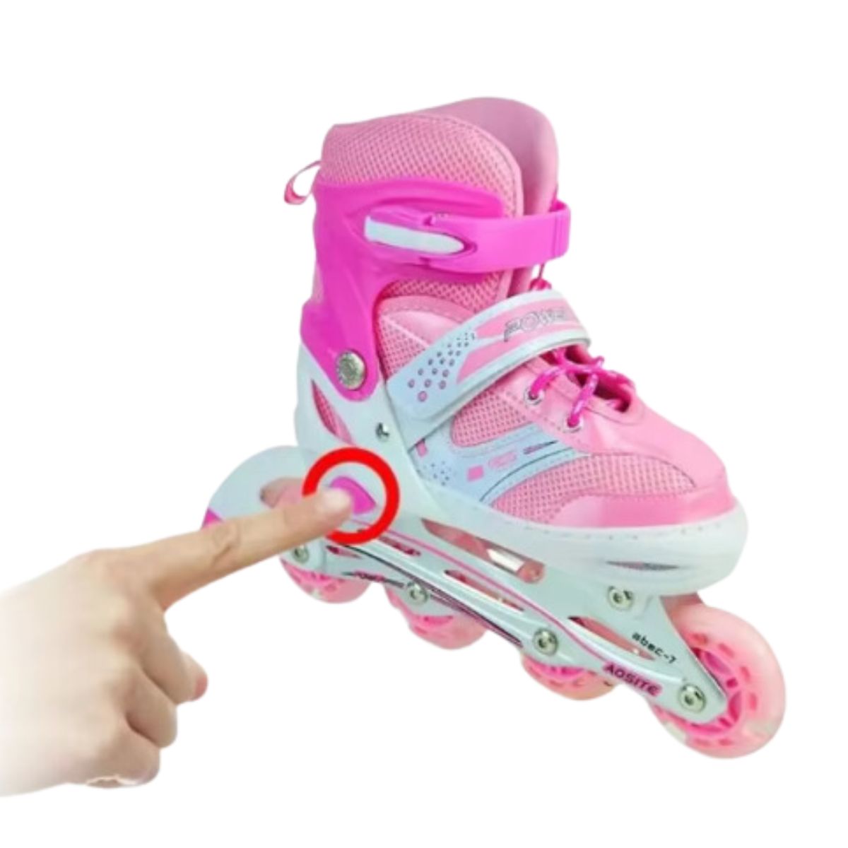 GENERICO - Patines Lineales De Niña mas Kit de Protección S 30 AL 33
