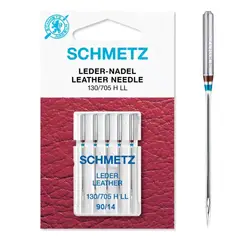 GENERICO - Aguja Schmetz para máquina de coser domestica para cuero 90