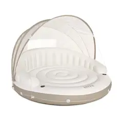 INTEX - Isla Inflable con Toldo Canopy Island 199 x 150 cm