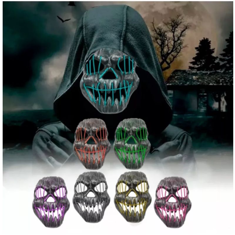 GENERICO - Máscara De La Purga Led Halloween La Purga Colores Surtidos