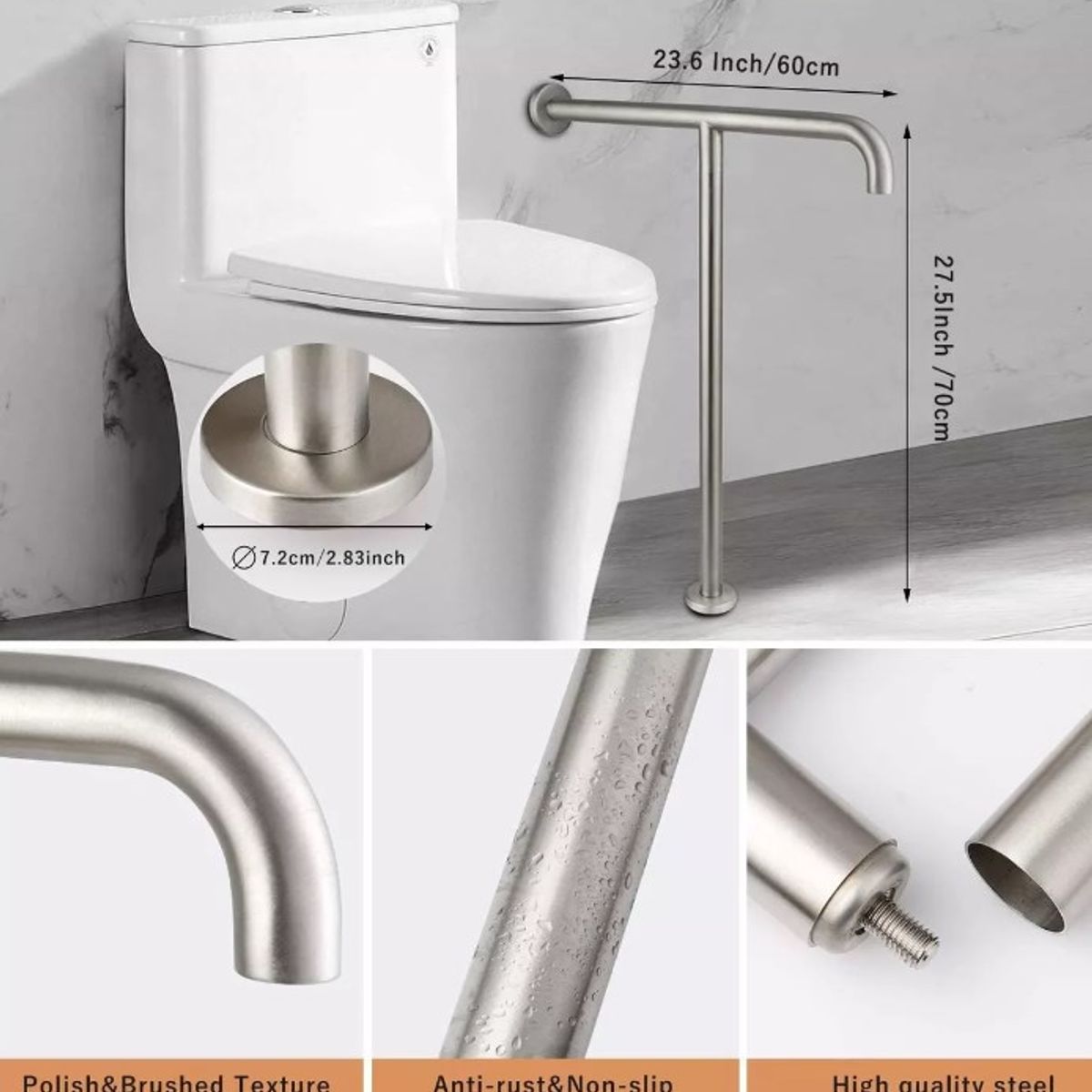 KUANGYE - Barra De Muro Piso Para Discapacitados Barras Seguridad