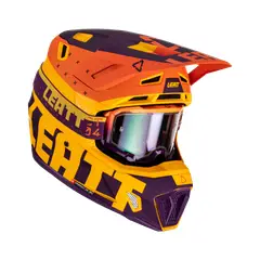 LEATT - Kit Casco Con Antiparra Moto 7.5 V23 Indigo XL