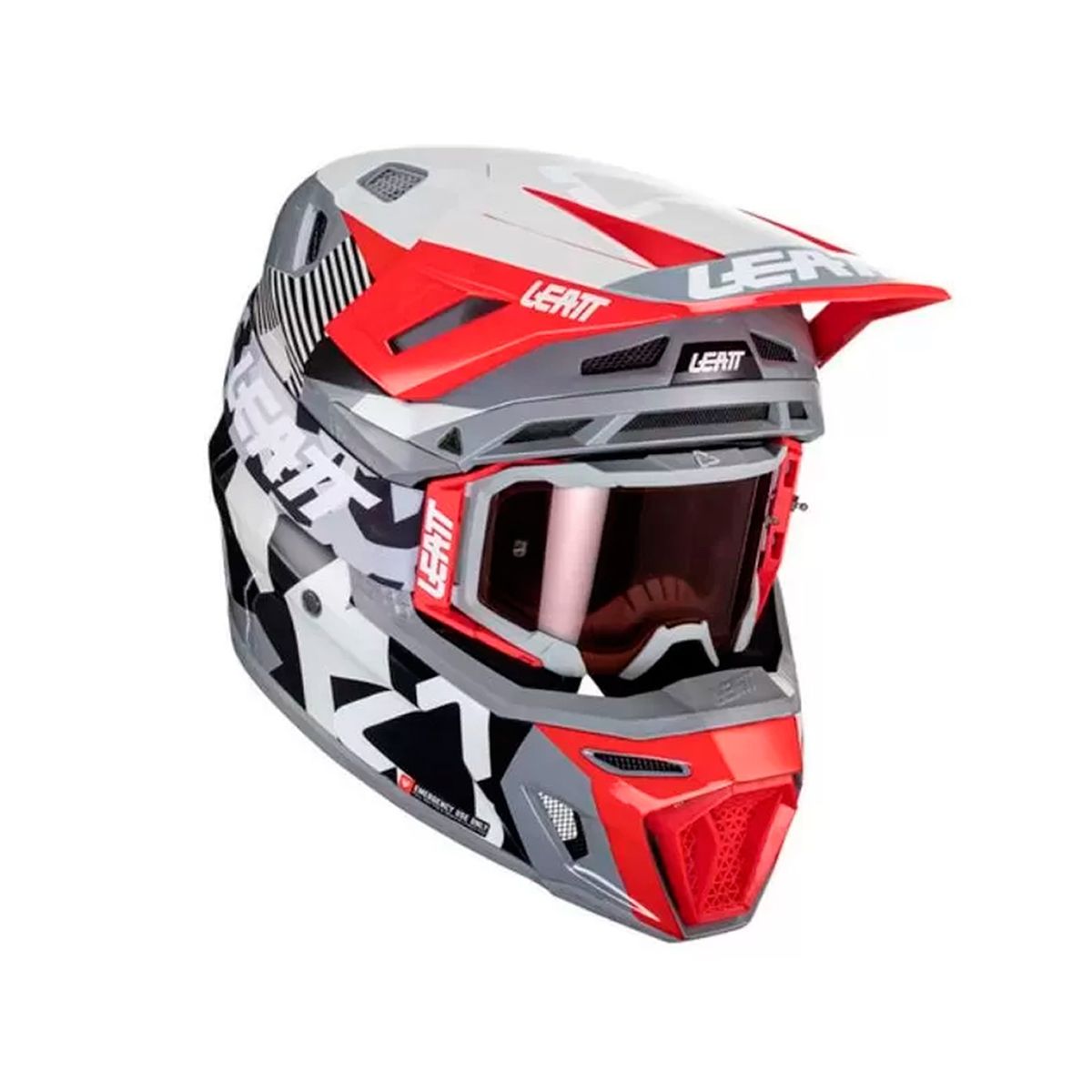 LEATT - Kit Leatt Casco Con Antiparra Moto 8.5 V24 Forge S