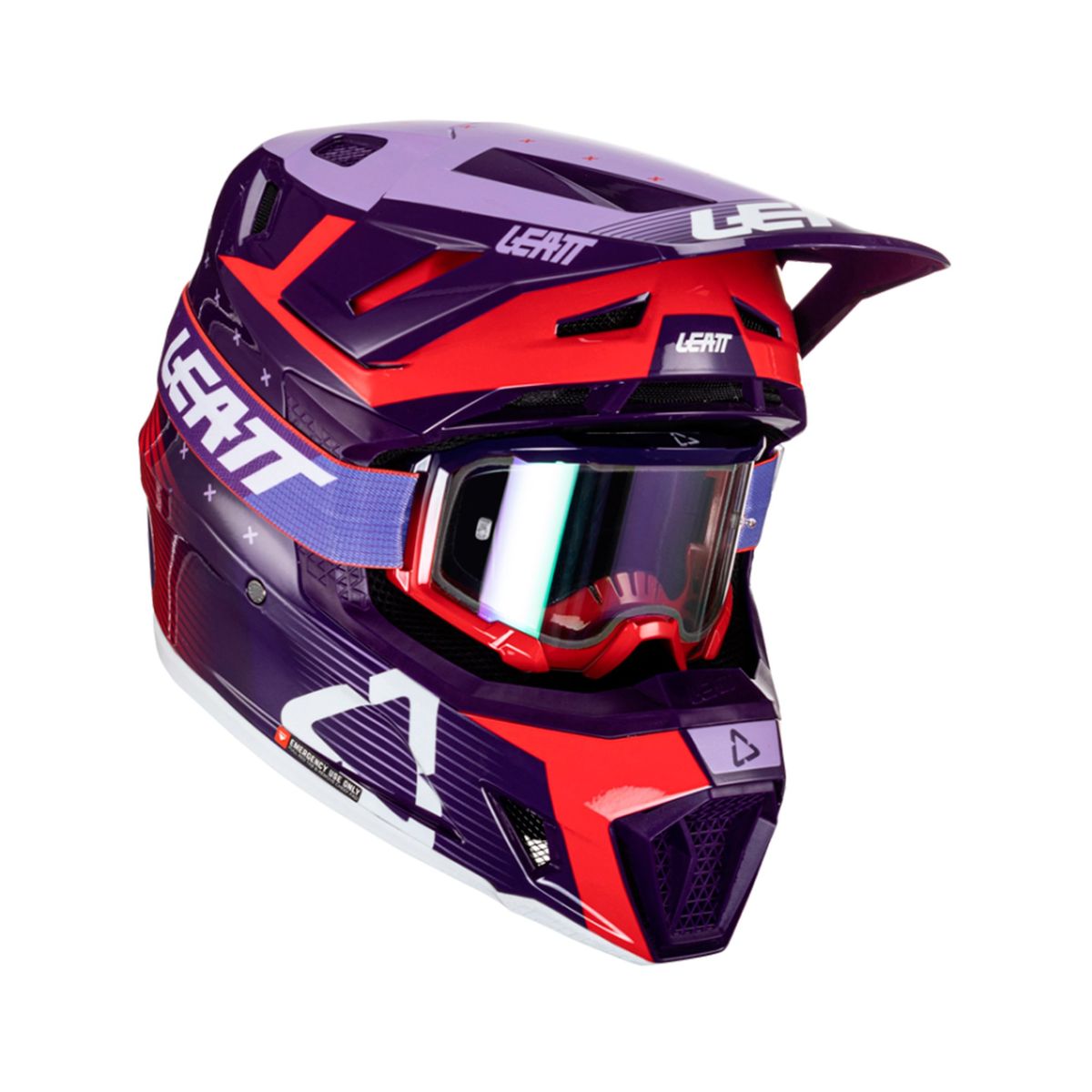 LEATT - Kit Leatt Casco Con Antiparra Moto 7.5 V24 SunDown XL