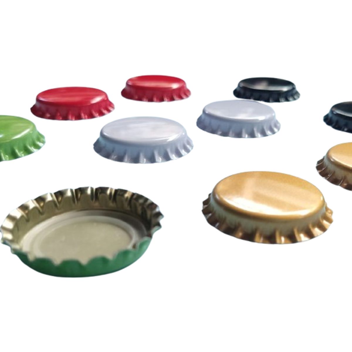 WW DESIGN - Pack 30 Unidades (6 Tapas Por Color) Para Botella Cervezas