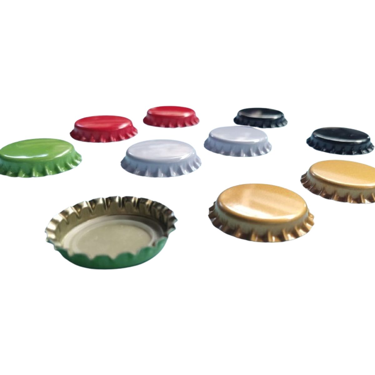 WW DESIGN - Pack 30 Unidades (6 Tapas Por Color) Para Botella Cervezas