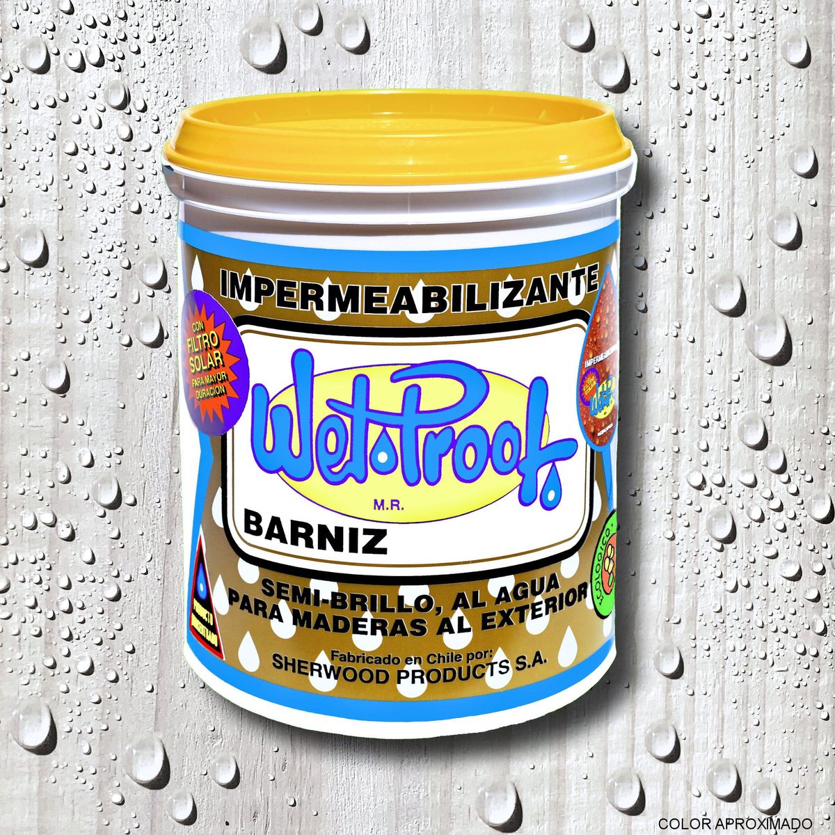 WETPROOF - BARNIZ MADERAS EXTERIOR IMPERMEABILIZANTE WET PROOF® BLANCO 1 GALON