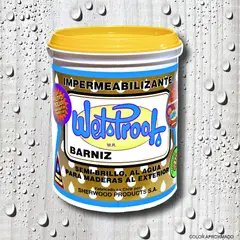 WETPROOF - BARNIZ PARA MADERA IMPERMEABILIZANTE WET PROOF® BLANCO 1 GALON