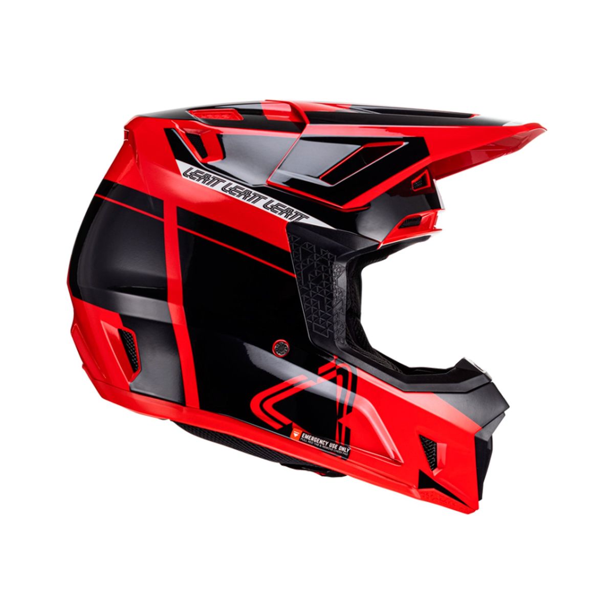 LEATT - Kit Leatt Casco Con Antiparra Moto 7.5 V24 Rojo S