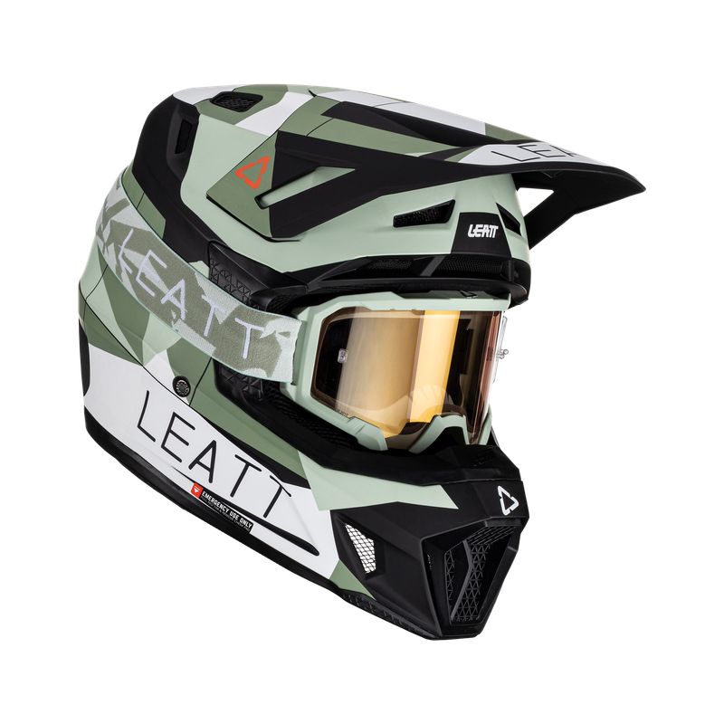 LEATT - Kit Leatt Casco Con Antiparra Moto 7.5 V23 Cactus S