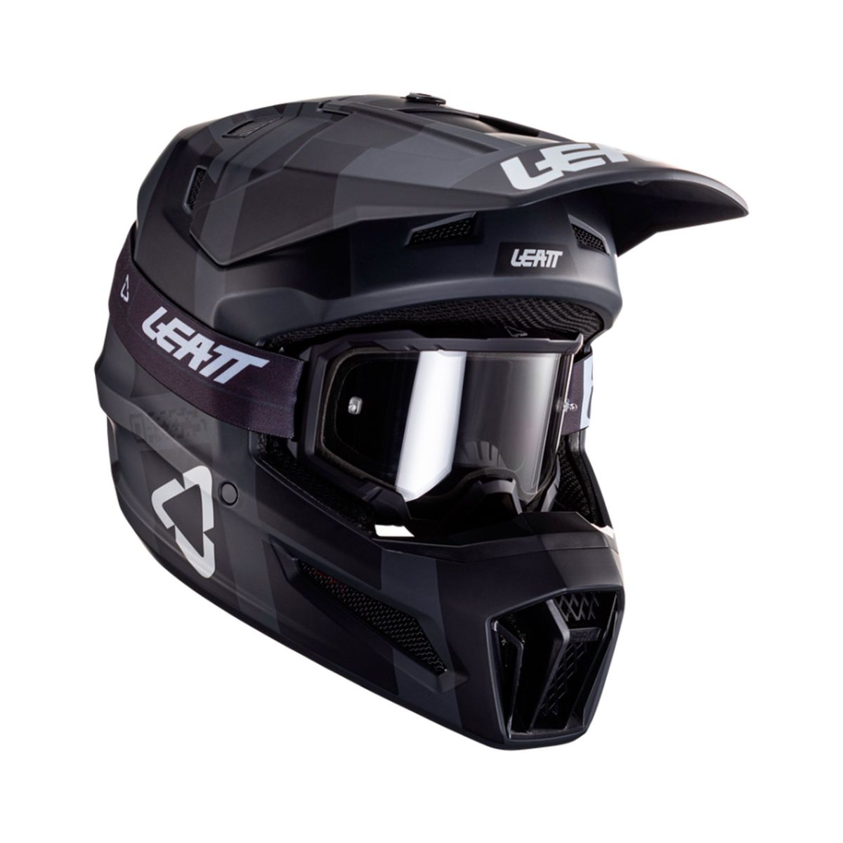 LEATT - Kit Leatt Casco Con Antiparra Moto 3.5 V24 Negro M