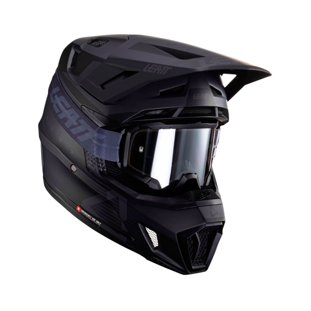 LEATT - Kit Leatt Casco Con Antiparra Moto 7.5 V24 Stealth XXL