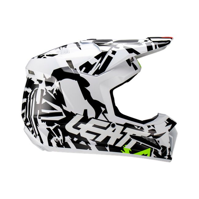 LEATT - Kit Leatt Casco Con Antiparra Moto 3.5 V23 Zebra S