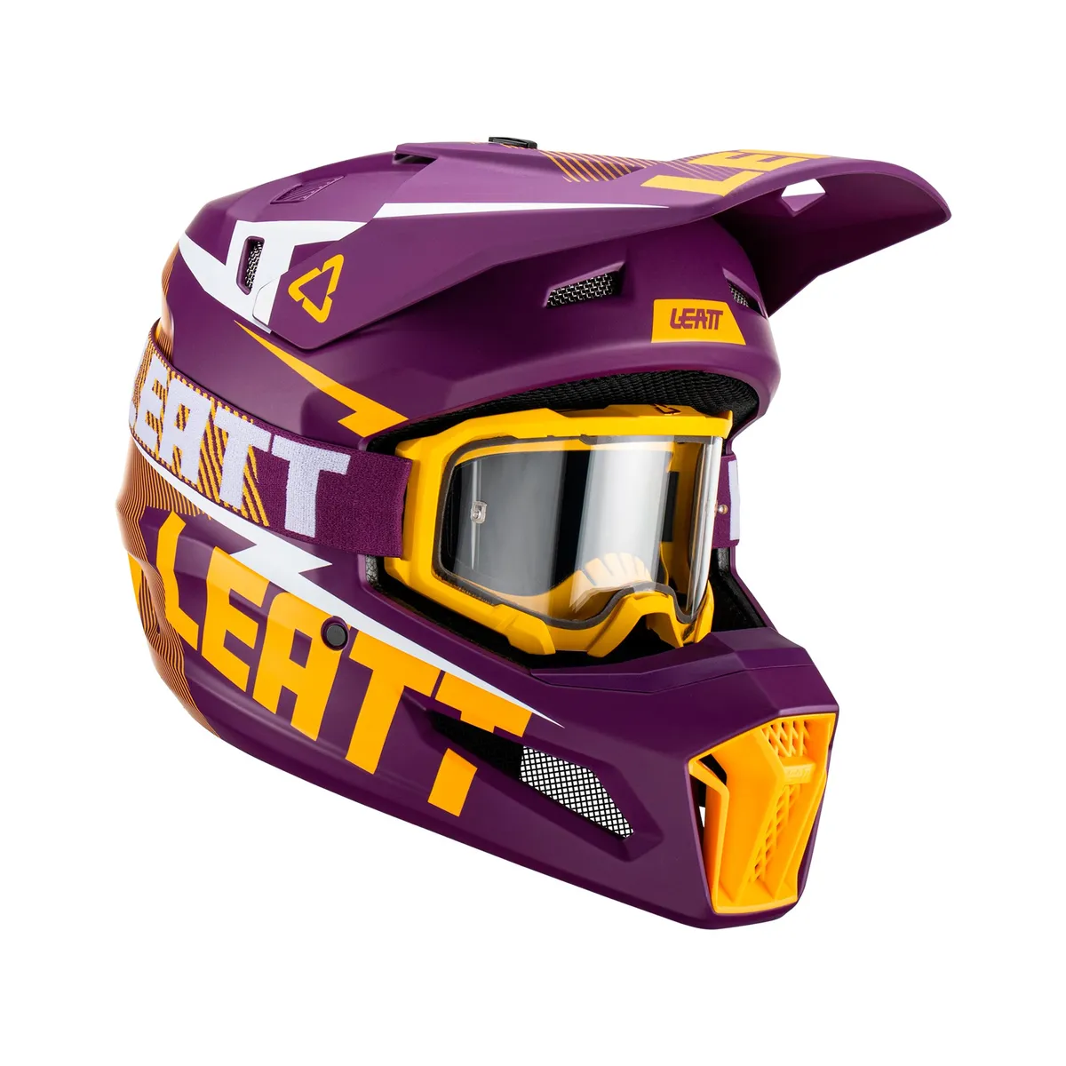 LEATT - Kit Leatt Casco Con Antiparra Moto 3.5 V23 Indigo XL