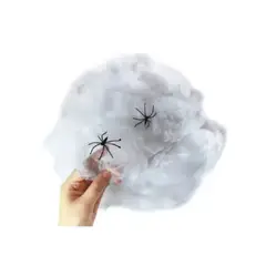 GENERICO - Telaraña Halloween Decoración Tela De Araña Adorno Blanco