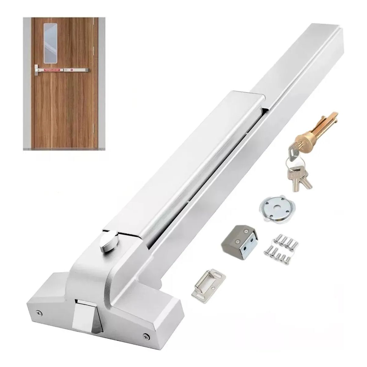 KUANGYE - Barra Antipánico Salida De Emergencia Llave Exterio