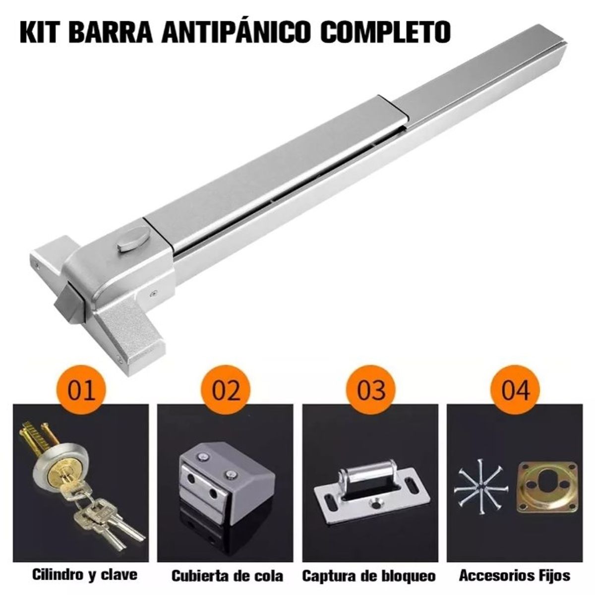KUANGYE - Barra Antipánico Salida De Emergencia Llave Exterio