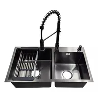 Combo Lavaplato Empotrado 78x43cm Acero Inoxidable Lavavaso