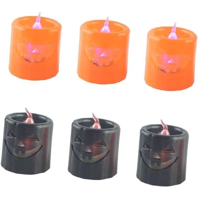 GENERICO - Velas Luminosas De Calabaza Halloween