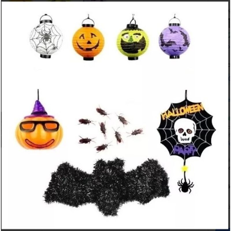 GENERICO - Pack Decorativo 2 Halloween Pcz