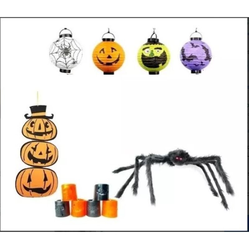 GENERICO - Pack Decorativo 3 Halloween Pcz