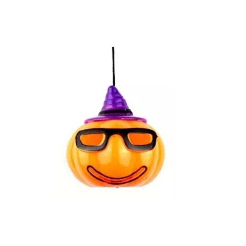 GENERICO - Lampara Calabaza Con Gorrito Halloween