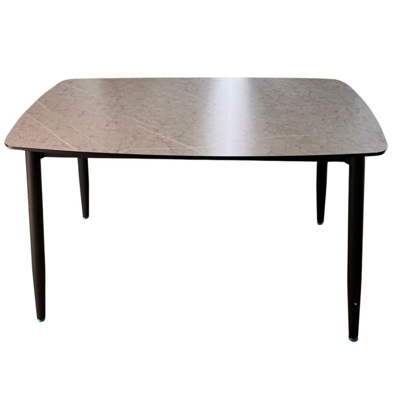 GENERICO - Mesa de comedor estilo mármol Gris 120×70 cm